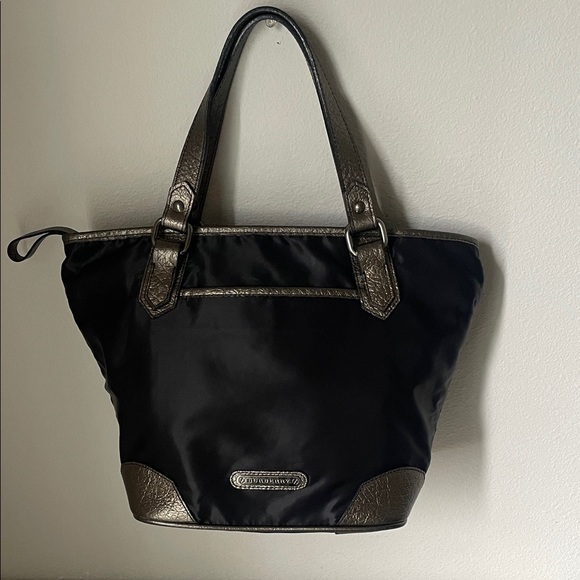 Burberry Black Tote with Metallic Accents - Picture 1 of 11